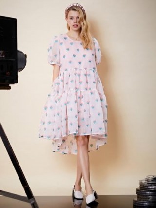 sister jane Love Story Babydoll Dress in Cotton Candy