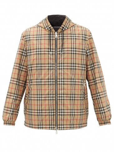 BURBERRY Stretton reversible Nova check technical jacket / men’s checked jackets / mens outerwear