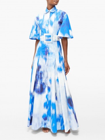 CAROLINA HERRERA Superbloom-print cotton-blend poplin gown – Matches Fashion