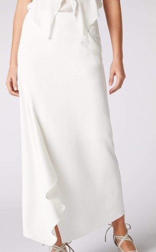 ROLAND MOURET WHITELEAF SKIRT White – asymmetric skirts - flipped