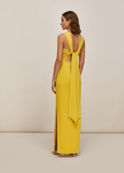 Whistles TIE BACK MAXI DRESS - flipped