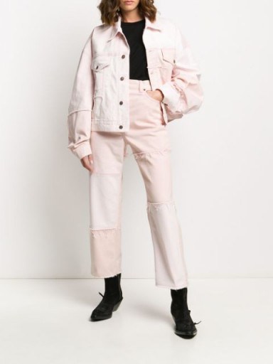 ACNE STUDIOS Recrafted tapered jeans in pink - flipped