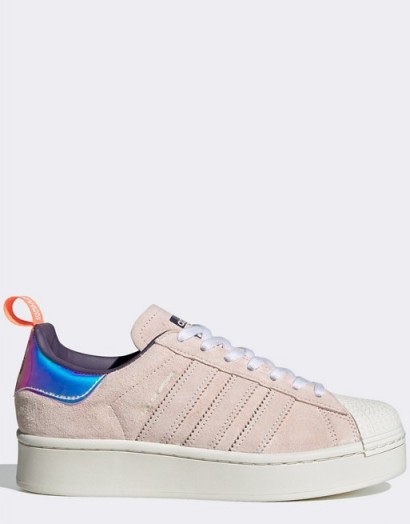 adidas Originals x Girls are Awesome Superstar trainers in navy and pink