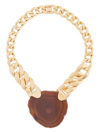 ZIMMERMANN Agate & gold-plated chain necklace ~ chunky necklaces - flipped
