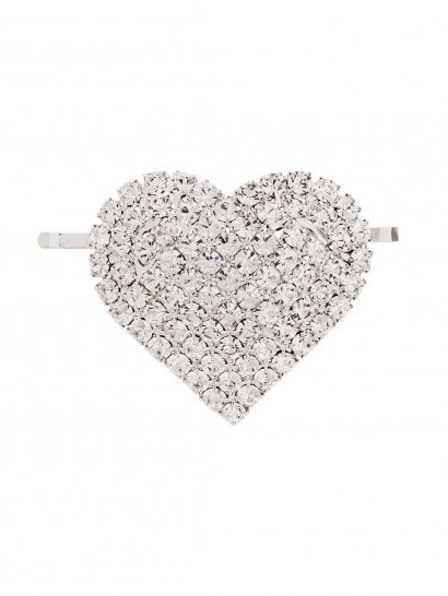 ALESSANDRA RICH crystal heart hair slide ~ hearts ~ accessories - flipped