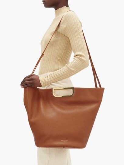 TSATSAS Anouk leather tote bag - flipped