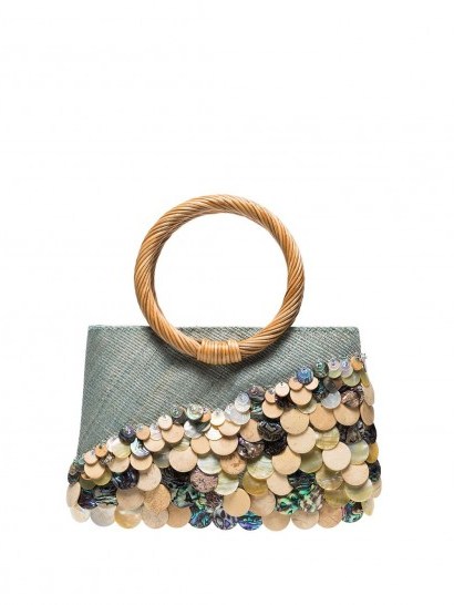 ARANAZ Tinalak Andrina mini bag ~ sweet embellished bags - flipped