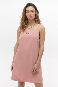 Calvin Klein Jeans Monogram Slip Mini Dress