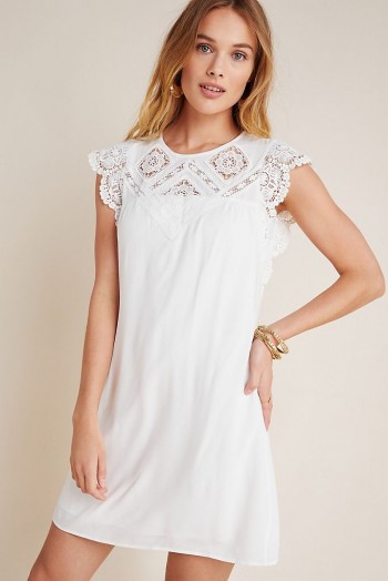 Daniel Rainn Melia Lace Mini Dress White