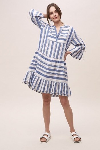 Moliin Thali Striped Dress Blue - flipped
