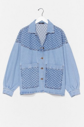 Can’t Quilt Your Love Denim Jacket
