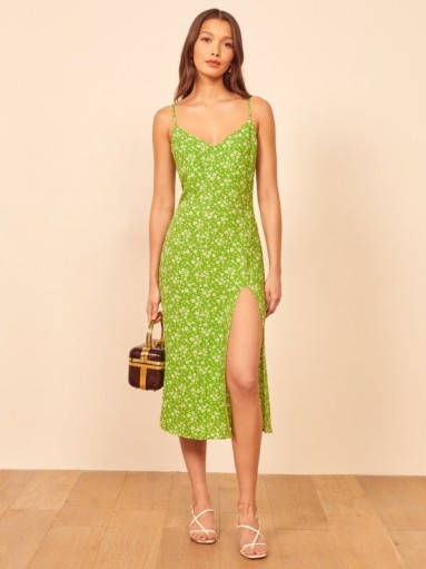 REFORMATION Crimini Dress Elle ~ green summer dresses