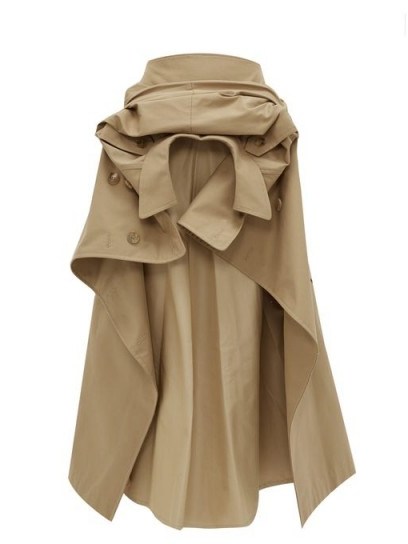 JUNYA WATANABE Deconstructed cotton-blend gabardine skirt - flipped