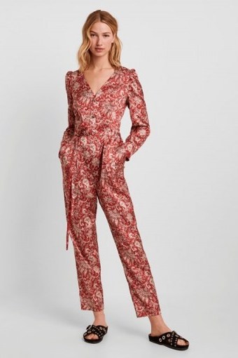 French Connection DEONA PAISLEY V NECK JUMPSUIT - flipped