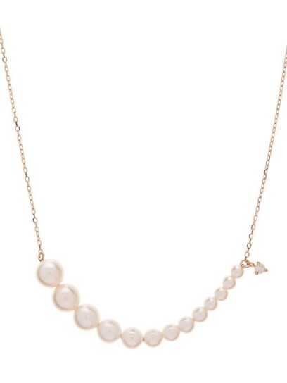 MIZUKI Diamond, Akoya pearl & 14kt gold necklace