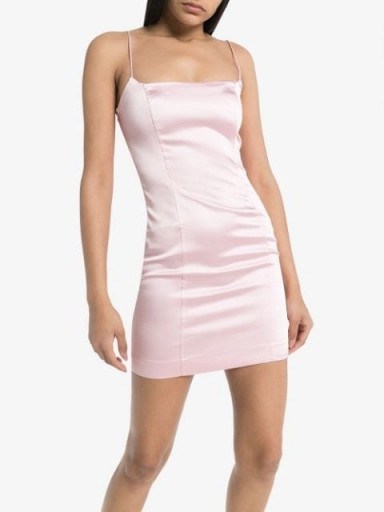 GAUGE81 Medellin mini dress | light pink spaghetti strap dresses - flipped