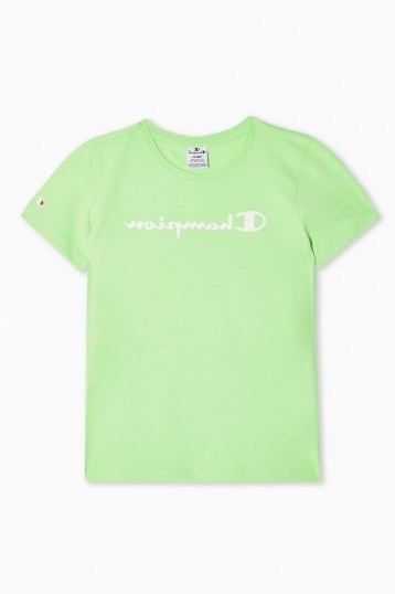 Champion Green Light Cotton T-Shirt ~ summer tee - flipped
