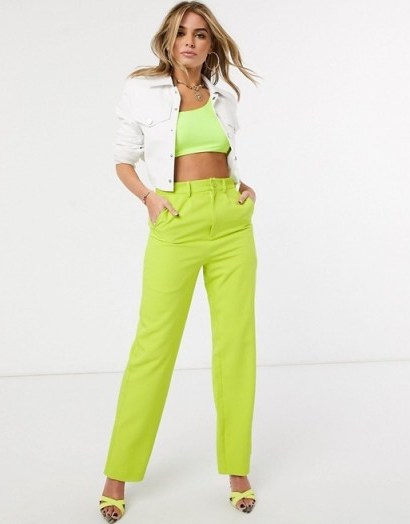 Ivyrevel tailored trouser in lime - flipped
