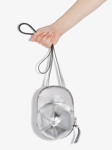 JW ANDERSON Cap metallic-leather shoulder bag - flipped