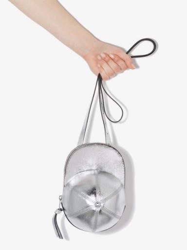 JW ANDERSON Cap metallic-leather shoulder bag