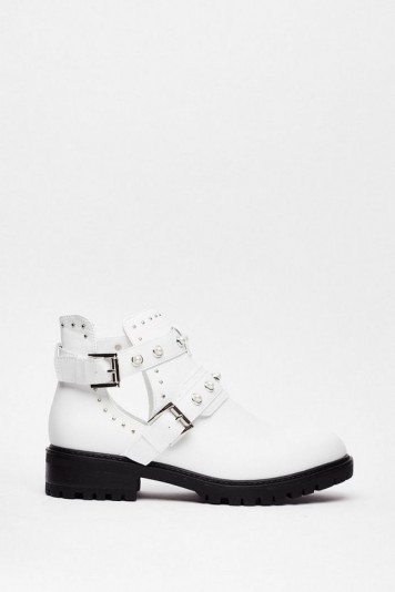 NASTY GAL Let Me Treasure You Pearl Ankle Boots
