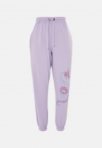 MISSGUIDED lilac co ord diamante dragon joggers / embellished jogging bottoms
