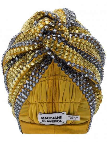 MARYJANE CLAVEROL Dominique sequinned turban
