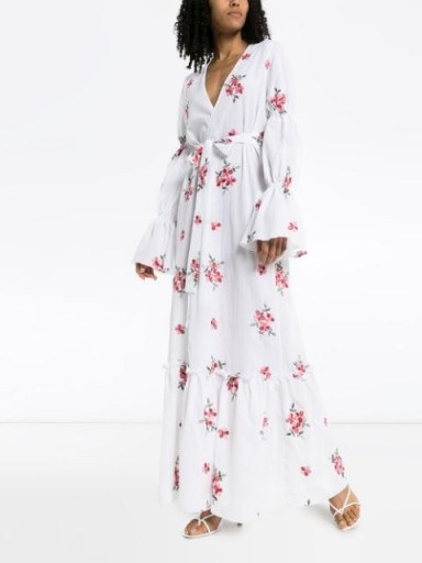 MASTERPEACE floral-print wrap maxi dress ~ feminine summer dresses - flipped