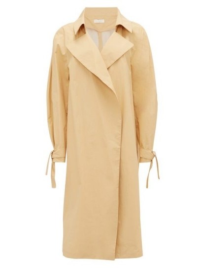 CARL KAPP Montagne cotton trench coat ~ cuff tie coats - flipped