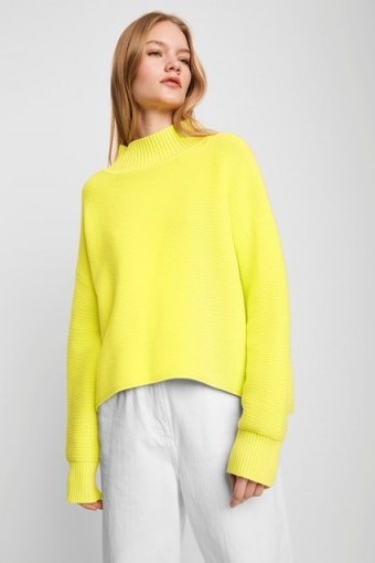 French Connection MOZART OTTOMAN NEON HIGH NECK JUMPER – brightly coloured knits - flipped