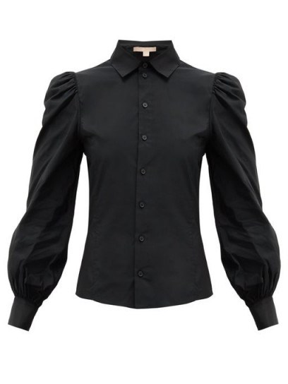 BROCK COLLECTION Puffed-sleeve taffeta blouse - flipped
