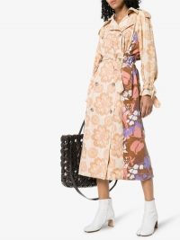 Rave Review Rue Floral-Print Trench Coat / multicoloured coats