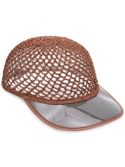 STELLA MCCARTNEY mesh visor cap ~ summer hats & caps - flipped