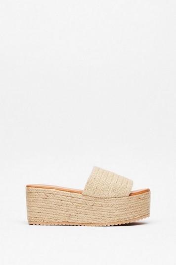 Nasty Gal You’re a Natural Woven Wedge Sandals | summer wedges