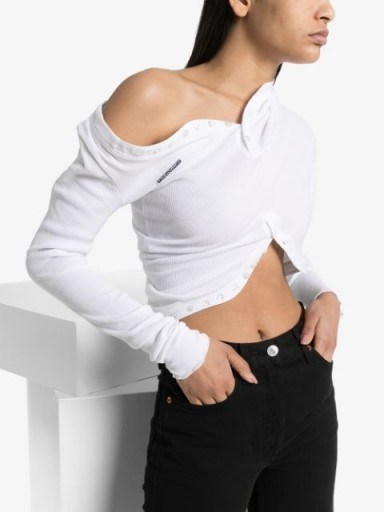 Y/PROJECT cropped asymmetric top - flipped