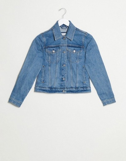 Abercrombie & Fitch class denim jacket in blue – classic casuals