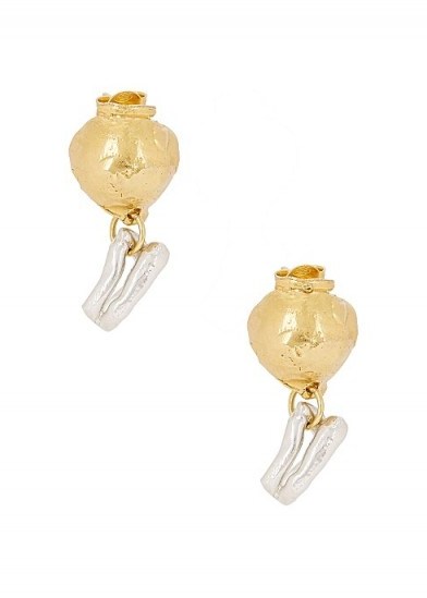 ALIGHIERI The Unbearable Lightness 24kt gold-plated earrings - flipped