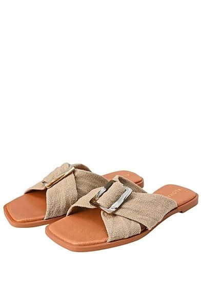 ALOHAS Samba flat sandals / summer sandal - flipped