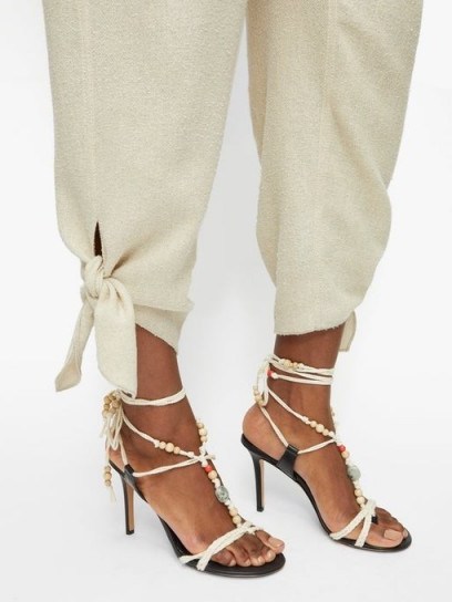 ISABEL MARANT Amopi bead-embellished rope sandals ~ boho glamour - flipped