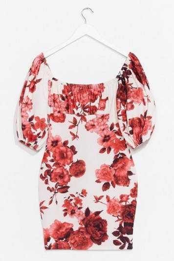 Nasty Gal Are You Bouquet Floral Mini Dress - flipped