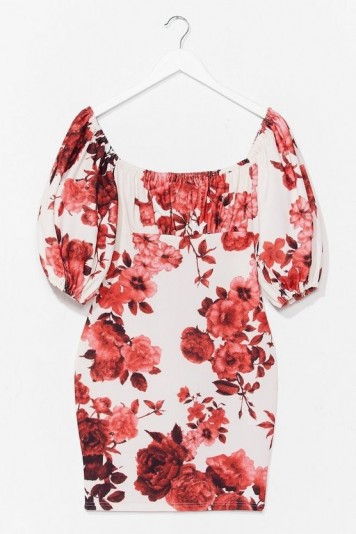 Nasty Gal Are You Bouquet Floral Mini Dress