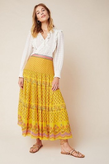 Tanvi Kedia Calinda Maxi Skirt Yellow - flipped