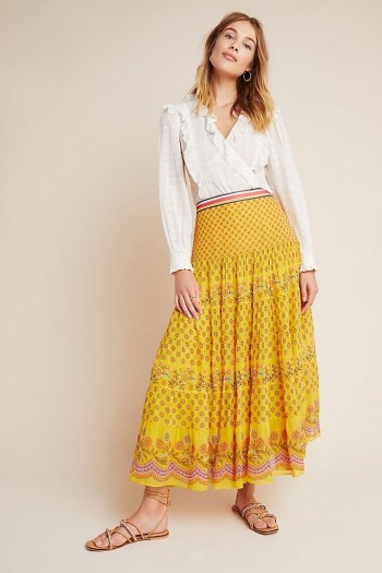 Tanvi Kedia Calinda Maxi Skirt Yellow