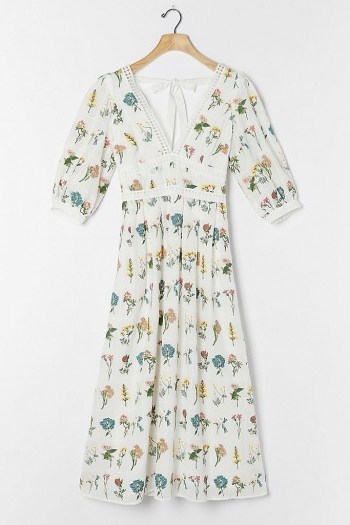 ANTHROPOLOGIE Carla Embroidered Maxi Dress - flipped