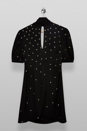 TOPSHOP Black Star Embellished Mini Dress - flipped