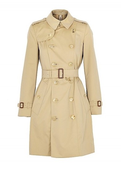 BURBERRY Chelsea camel cotton trench coat | classic coats - flipped