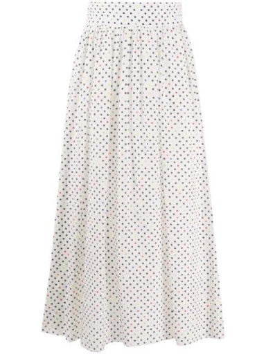 CHRISTOPHER KANE polka dot print pleated skirt / multicoloured spots