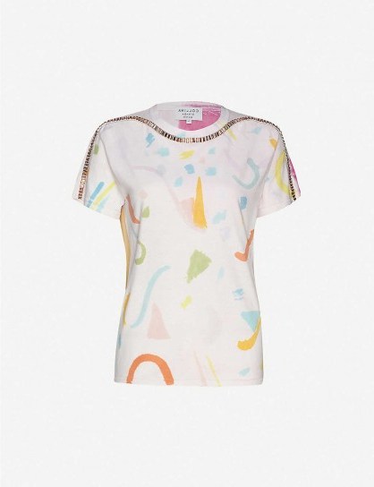 COLLINA STRADA Sporty Spice tie-dye cotton-jersey T-shirt in Memphis / multicoloured tee - flipped