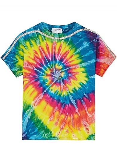 COLLINA STRADA Sporty Spice tie-dyed cotton T-shirt / psychedelic prints