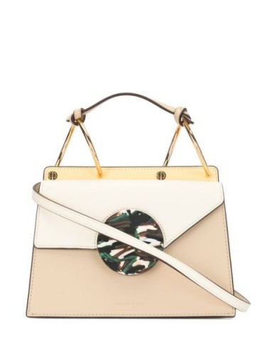 DANSE LENTE Phoebe shoulder bag | small neutral colourblock handbags